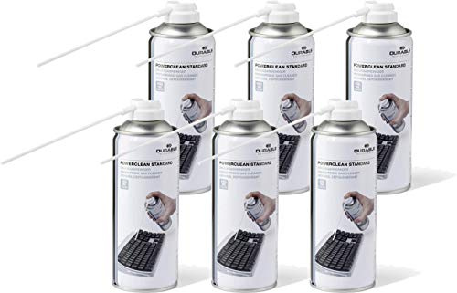 Durable 579619 Druckgasreiniger Powerclean Standard (Druckgasspray) 400 ml (400 ml | 6er Pack, Standard)