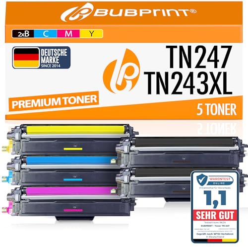 Bubprint 5 toner kompatibla med Brother TN-247 | Passar DCP-L3510CDW DCP-L3550CDW HL-L3210CW HL-L3230CDW HL-L3270CDW MFC-L3710CW MFC-L3750CDW