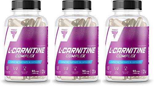 Trec Nutrition L-Carnitine Complex | Réduction des tissus adipeux | Brûleur de graisse | Perte de poids | Pilules minceur | Transformez les graisses en énergie (270 gélules)