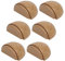 Topes para Puertas - Tope Puerta Adhesivo de Madera para Suelo (Roble Natural) – Autoadhesivo para Suelos Madera - Pack 6 unidades (Roble)