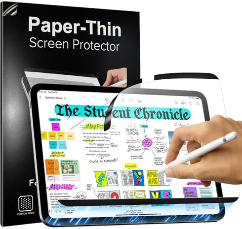 TiMOVO 1 Stück Magnetisch Schutzfolie für iPad (A16) 11./10. Generation | Wiederverwendbar Abnehmbar Matt PET Folie, Schreiben und Zeichnen wie auf Papier, Kratzfest und Entspiegelt