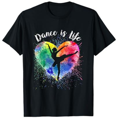 Dance is Life Ballerine de Danse Adolescente Adolescente Fille Maman T-Shirt