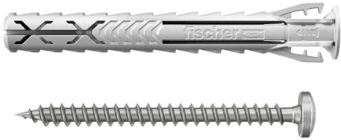 fischer Spreizdübel SX Plus 8 x 65 S mit Schraube nicht rostender Stahl A2