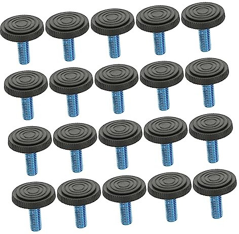 20 Stück Möbelnivellierfüße aus Eisen in Schwarz für Stuhl und Couchtisch