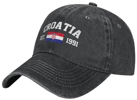 Sommer Kappe Kroatien Flagge Baseball Kappe Verstellbare Capatmungsaktive Mütze Baumwolle Baseball Mütze Für Teenager, Auf Reisen, Reisen