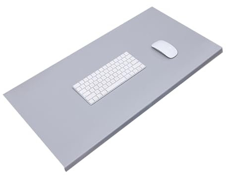 Wischbare rechteckige Schreibtischauflage mit faltendem Design, weiche bequeme Tischmatte, praktische rutschfeste Mauspad (Grau,70x32cm)