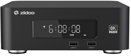 Zidoo Z30 PRO-8K Media Player, Amlogic S928X-K Prozessor 6 G+64 G, DV, HDR10+ Set-Top-Box, Android 11, BDMV/ISO, HDD-Fach bis zu 16 TB