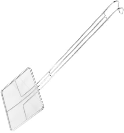 Cabilock Cuchara Espumadera Cuadrada Acero Inoxidable Malla Fina Colador De Aceite Para Freír Cocina Profesional Uso Doméstico