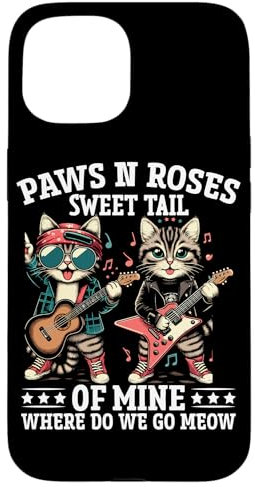 Paws N Roses Sweet Tail Of Mine Dove andiamo Miao Custodia per iPhone 15