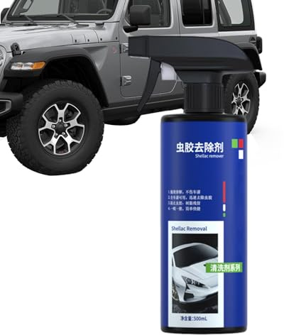 Tree Sap Remover for Car, Sticker and Tar Remover, Fast-Acting Adhesive and Gum Remove, Removes Tree, Asphalt for Exterior, Vehicle Cleaning 500 ml Blue