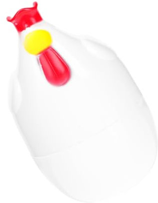 Alipis Contenitore Vapore Per Uova Microonde Forma Di Gallina Utensile Da Cucina Sicuro e Resistente Design Creativo Per Cuociuova Rapido e Pratico Plastica Bianca