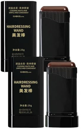 2Pack Haarfärbekamm, 2 In1 Haarfärbestift, Temporärer Haarfärbestift Für Graue Haare, Sofort-Haarfärbestift Mit Integriertem Kamm, Wasser- Und Schweißfester Haarfärbestift Für Männer Und Frauen
