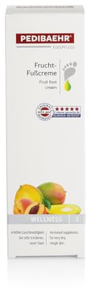 Fußbalsam, Frucht Fußcreme mit Mangobutter und Pfirsichkernöl Fusspflege für jeden Hauttyp, PediBaehr, 125 ml (2)