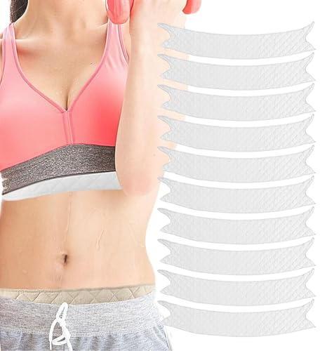 10 stycken Svett absorberande kuddar för Bras khaki svettkuddar tvättbara underarmskydd återanvändbara bomullsvettkuddar för dagen slitage och sportaktiviteter för sport dagligen yoga pendling
