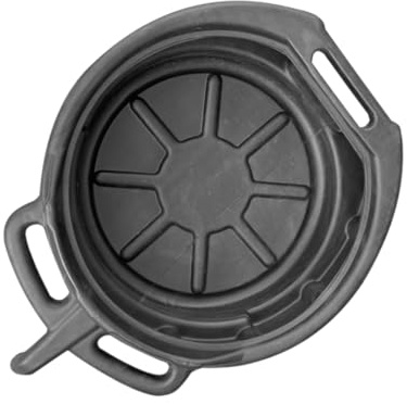 TOBBOMEY Vaschetta di Scarico Olio da 8l in PE Robusto, Vassoio Portautensili Compatto per Manutenzione Automobilistica e Raccolta Rifiuti, Accessorio Officina Versatile per Meccanici