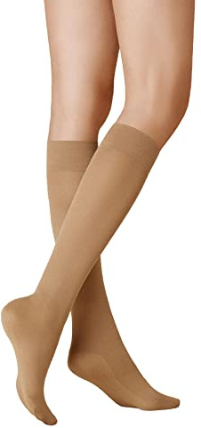 Kunert - Transparenta höga strumpor, dam, Beige (Hautfarben (Cashmere 0540)), 39-42 EU