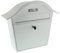Burg Wächter Briefkasten, A5 Einwurf-Format, Verzinkt, Stahlblech, Holiday 5842 W, Weiß, Stahl Weiß