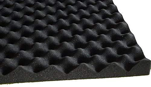 Akustikschaumstoff als Akustik Noppenschaumstoff Platte 200x100x3cm (anth/schwarz aus hochwertigem PUR-Schaumstoff