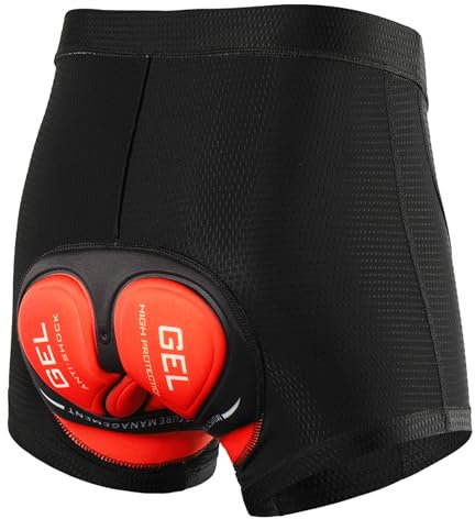 Lixada Pantalones Cortos de Ciclismo Hombres Ligero Respirable 3D o 5D Acolchado Calzoncillos Ciclismo para MTB Bicicleta