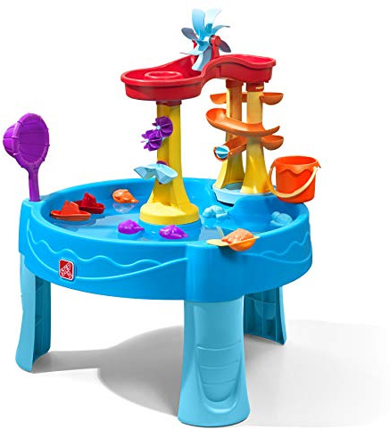 STEP2 Archway Wasserspieltisch | Großer Wassertisch mit 13-teiligem Zubehörset | Garten Wasser Spieltisch für Kinder in Blau