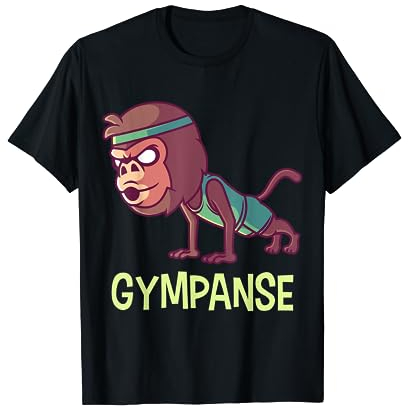GYMPANSE I Affe Gym Kraftsport Fitness Geschenk T-Shirt