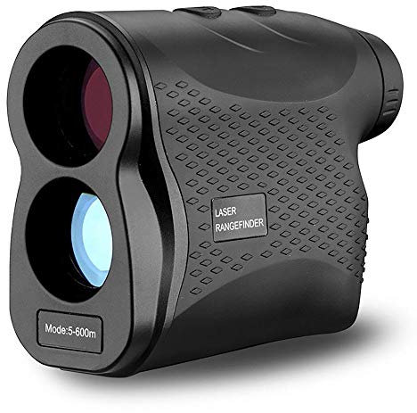 Telémetro láser de Golf 600 m a Prueba de Agua con Lente de Aumento 6X, Bloqueo de Bandera, Distancia, Niebla, Velocidad y medición Continua para Golf, Carreras, Tiro con Arco, encuesta