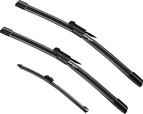 3 Factory Wiper Blades Replacement For 2024 2023 2022 2021 2020 2019 2018 2017 2016 2015 2014-2011 Ford Explorer, Original Equipment Windshield Wiper Blade Set - 26+22+11 (Set of 3) Pinch Tab
