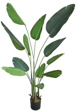Bananier Plante Artificielle Artificiel avec Pot 170 cm Decovego