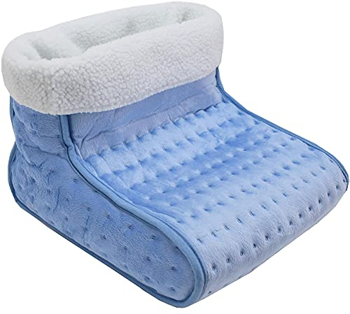 Syntrox Germany Elektrischer Fußwärmer mit atmungsaktivem kuschelweichen herausnehmbaren Fleecefutter FW-100W Wasilla