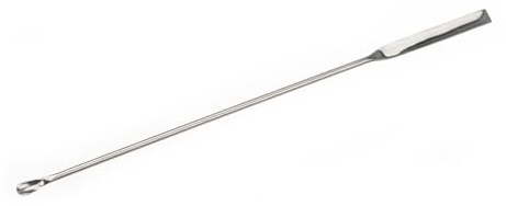 Bochem Espátula de acero inoxidable 18/10, 9 mm x 5 mm, 180 mm de longitud
