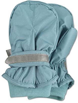 Sterntaler Unisex Kinder Fäustlinge mit Daumen, Klettverschluss mit Reflektierendem Streifen Handschuh