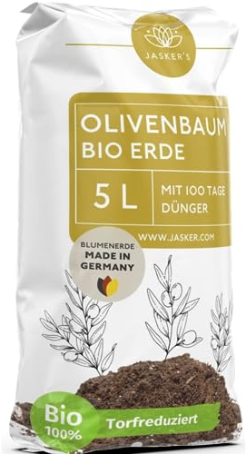 Olivenbaum Erde 5L mit Dünger - Kräftige Oliven und Pflanzen aus 100% natürlichen Rohstoffen