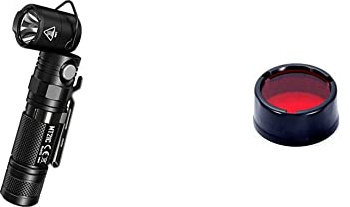 Nitecore Mt21c Taschenlampe, Schwarz, Nicht zutreffend & Unisex – Erwachsene Farbfilter 25 mm Rot Zubehör | Taschenlampen, one Size