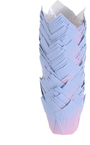 50pcs Greaseproof Paper Cake Muffin Tulip Baking Cups Cupcake Liners Cake Tray Bakeware Pastry Tools Party Supplies (Color : 9)