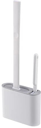 Escobilla Tenedor del Cepillo de Inodoro Montado en la Pared Sin Extremo sin Salida Limpieza de inodoros Limpieza de Inodoro Punch-Free Silicone WC Bowl Brush Hogar Aseo Brushs Escobilla de Baño (Col