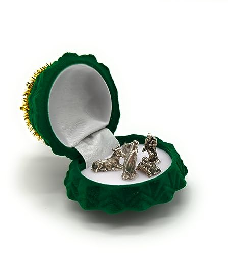 OVUNQUE PROTEGGIMI Mini natività e natività in miniatura. Presepi minuti, mini Sacra Famiglia. Decorazione Natalizia Presepe. Idee regalo per Natale. Cofanetto in velluto. (pinetto)