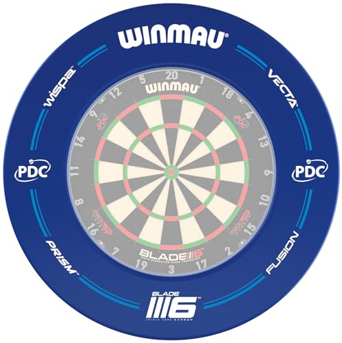 WINMAU Pdc Blue Dartscheibe Surround, blau, Standard
