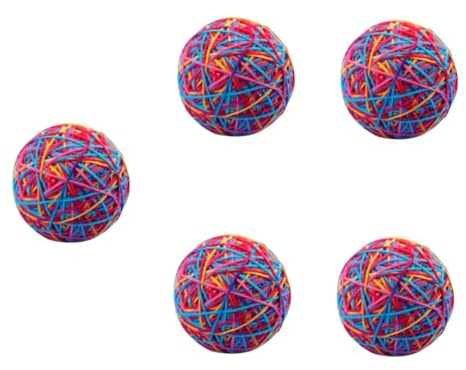 Supvox 5stücke Interaktive Katzenspielzeuge Bunte Kätzchen-Kugeln Mit Catnip Für Spannende Indoor-aktivitäten Leicht Und Für Katzen Für Zuhause Tiergeschäft