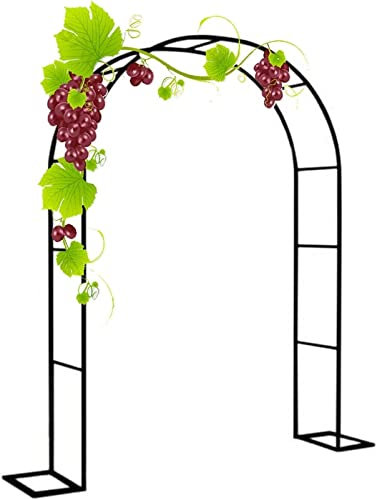 XUJIAY Arche Jardin Aluminium Largeur, Arche À Rosiers Métal, Filet À Plantes Grimpantes, Filet de Treillis, pour Récolte de Concombres, Légume, Vignes, Plantes Grimpantes,300x220x40CM