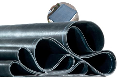 HSS Membrane EPDM Toiture 1,2 mm sur Mesure – Toit Plat, Garage, Carport | 8 largeurs de 2,50 à 9,15 m, longueur au demi-mètre. Caoutchouc noir souple, sans soudure, sur bois ou béton.