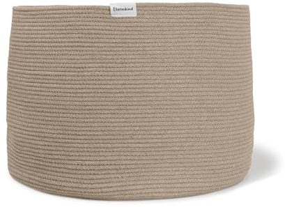 Ehrenkind® Aufbewahrungskorb – Spielzeugkorb für Kinder | In 3 Größen & Farben | Robustes Seilmaterial | Ideal als Wäschekorb oder Spielzeugaufbewahrung | 50x35 cm | Beige