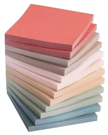 720 Stück Haftnotizen, 6 Farben 76 x 76mm Sticky Notes, Aesthetic Vintage Selbstklebende Klebezettel, Bunt Selbstklebende Klebezettel Sticky Notes für Büro, Zuhause, Schule, Sitzung