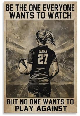 WLQZFRWV Volleyball-Motivation, personalisiertes Poster, Leinwandposter, Wandkunst, Dekordruck, Bild Gemälde für Wohnzimmer, Schlafzimmer, Dekoration, 30 x 45 cm