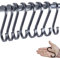 10 pcs Crochets Plats en S de Suspension Crochet de Cuisine Robuste, Crochet en S,Multifonctions Crochets pour de Cuisine ou à Vêtements Plantes Outils de Jardinage,Aluminum