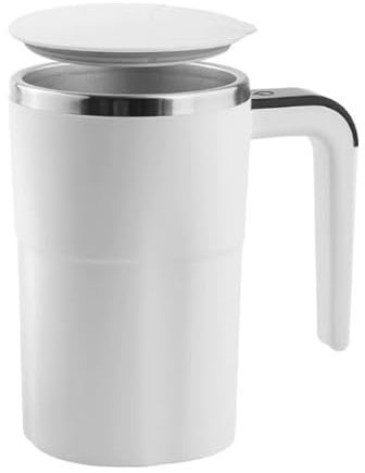 GOEDCH Taza de café automática automática automática de 380 ml: taza de café automezcladora con indicador de temperatura, taza de leche de mezcla automática magnética, para café proteína en polvo té