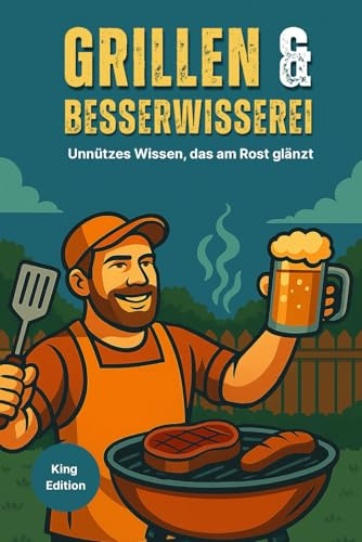 Grillen & Besserwisserei - Unnützes Wissen, das am Rost glänzt - King Edition: Lustige Grillfakten, unnützes Wissen & verrückte BBQ-Challenges – das perfekte Geschenk für Männer