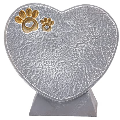 HOSEONFN Pietra commemorativa per animali domestici, incisione personalizzata, resistente alle intemperie, resina di alta qualità, ricordo da giardino all'aperto (grigio roccia)
