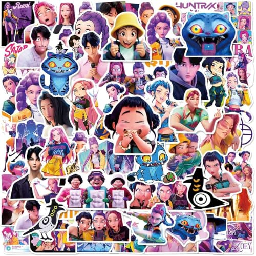 Set di 60 adesivi con personaggi anime, impermeabili, demo Movie, decorazione in vinile per laptop, skateboard, custodia per cellulare, casco, regalo, diario fai da te, adulti e ragazzi