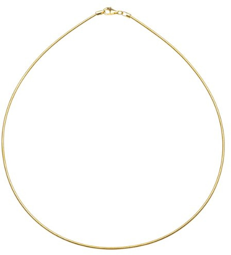 InCollections Damen-Halsreif 925/000 Sterlingsilber vergoldet Omega