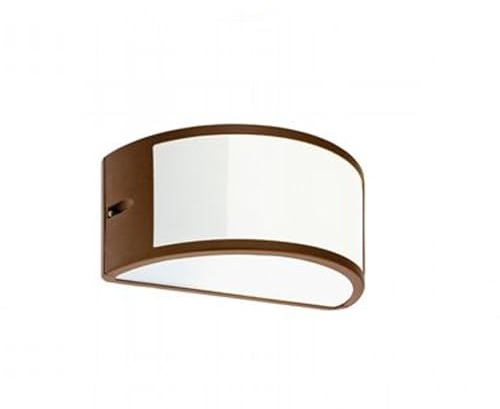 Applique mezzaluna moderna lampada da parete per esterno corten